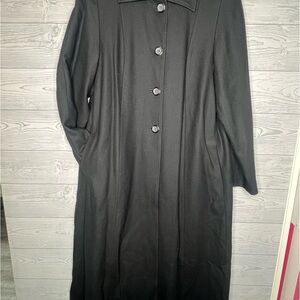 Harvé Benard Black Trench Coat